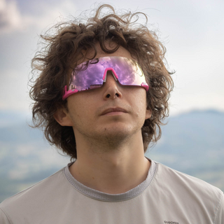 Fulmine#Color_Montatura Neon Pink con Lente Lavender Mirror