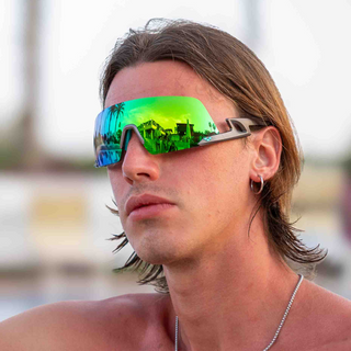 Fulmine#Color_Montatura Titanium con Lente Green Mirror