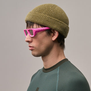 Flywave#Color_Montatura Neon Pink con Lente Lavender Mirror