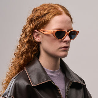 Sirena#Color_Montatura Gloss Apricot con Lente Silver Mirror