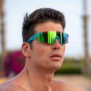 Saetta#Color_Montatura Opaline Teal con Lente Green Mirror