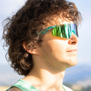 Saetta#Color_Montatura Opaline Teal con Lente Green Mirror