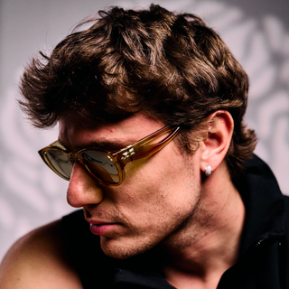 Ninfa#Color_Montatura Amber con Lente Gold Mirror