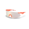 Neon Orange Frame - Silver Mirror Lens