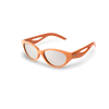 Gloss Apricot Frame - Silver Mirror Lens
