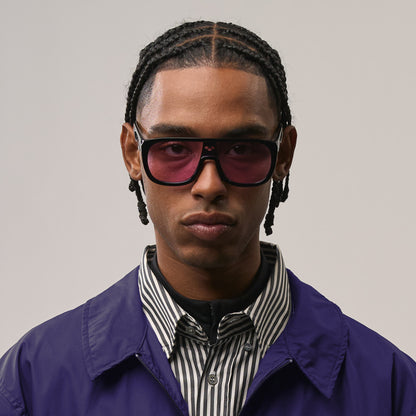 Albatro#Color_Montatura Gloss Black con Lente Light Purple