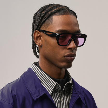 Albatro#Color_Montatura Gloss Black con Lente Light Purple