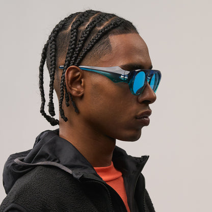 Diamanta#Color_Montatura Positano Blue con Lente Blue Mirror