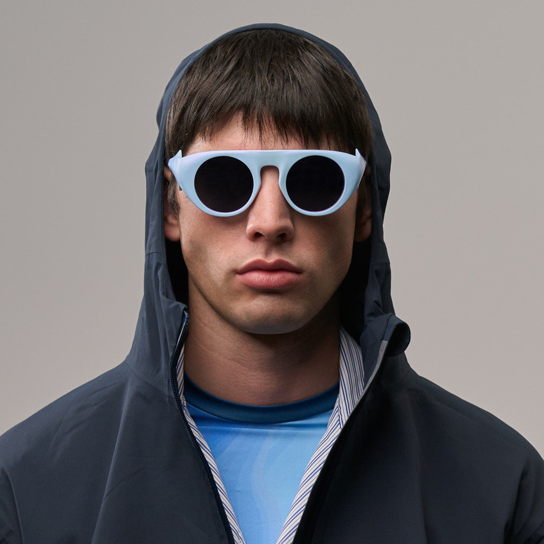 Diamanta#Color_Montatura Galaxy White con Lente Lavender Mirror