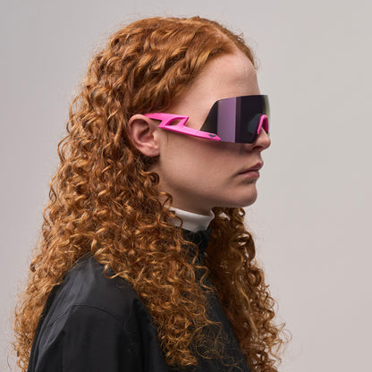 Fulmine#Color_Montatura Neon Pink con Lente Lavender Mirror