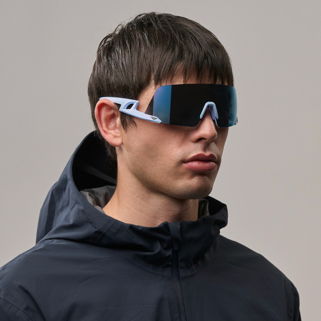 Fulmine#Color_Montatura Galaxy White con Lente Blue Mirror