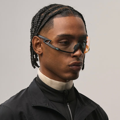 Fulmine#Color_Montatura Black con Lente Photochromic Red Mirror