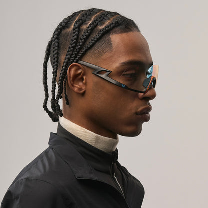 Fulmine#Color_Montatura Black con Lente Photochromic Red Mirror