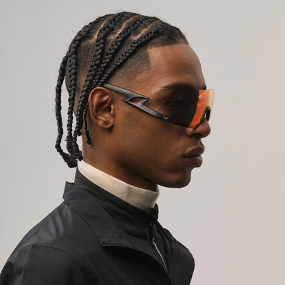 Fulmine#Color_Montatura Black con Lente Photochromic Red Mirror