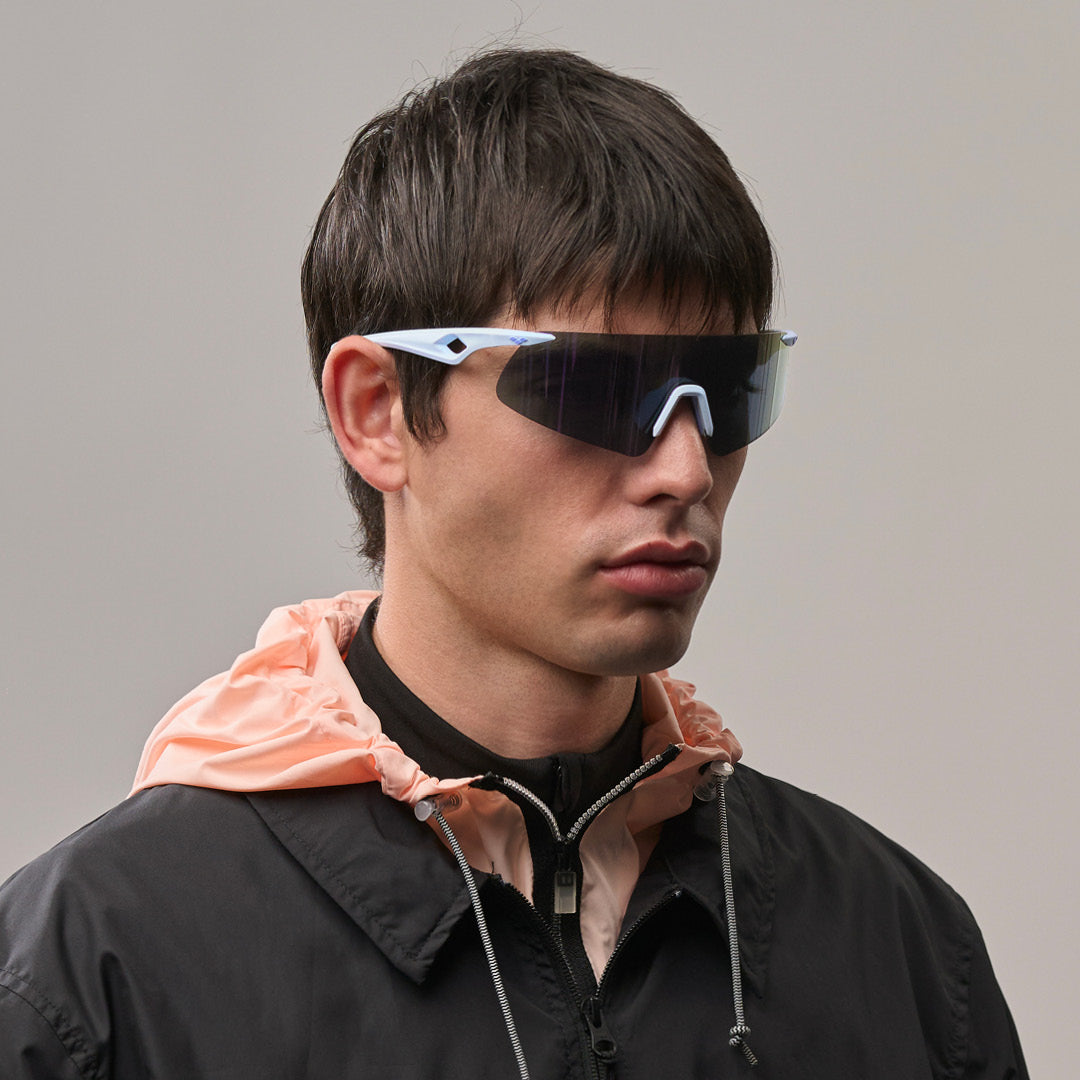 Saetta#Color_Montatura Frozen Mint con Lente Lavender Mirror