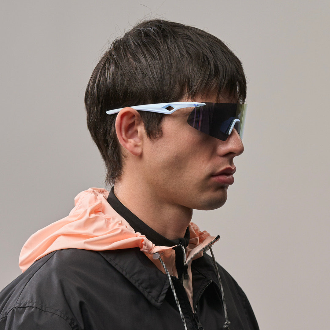 Saetta#Color_Montatura Frozen Mint con Lente Lavender Mirror