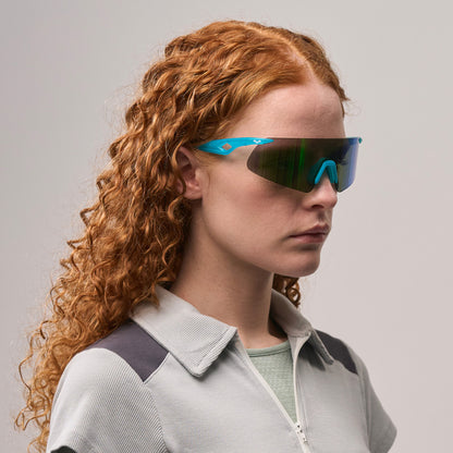 Saetta#Color_Montatura Opaline Teal con Lente Green Mirror