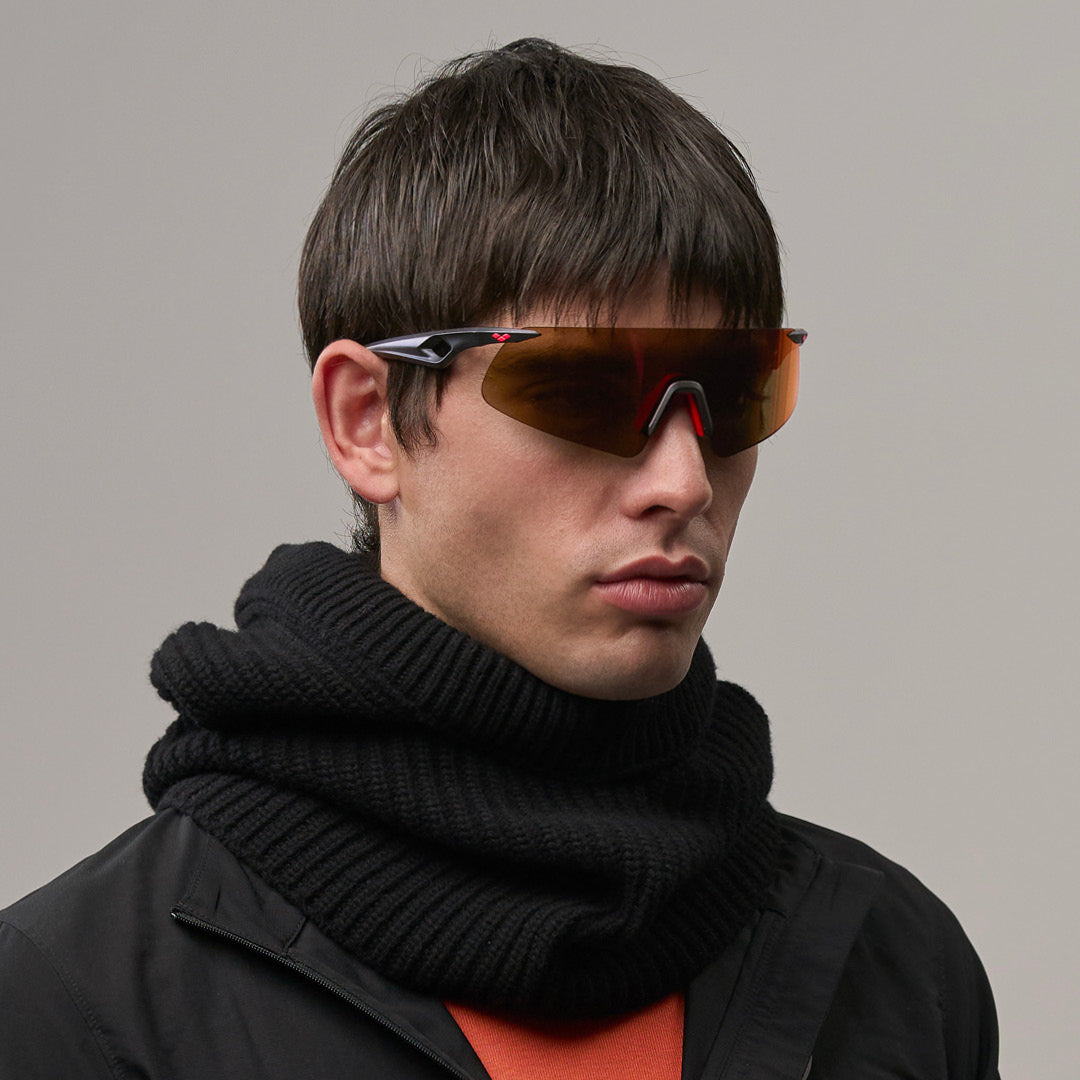 Saetta#Color_Montatura Black con Lente Red Mirror