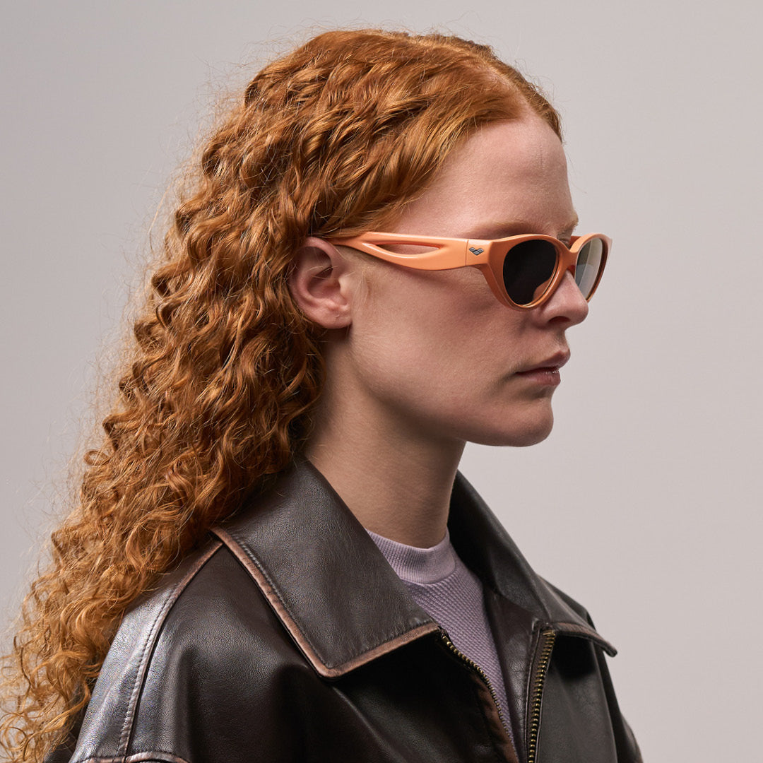 Sirena#Color_Montatura Gloss Apricot con Lente Silver Mirror