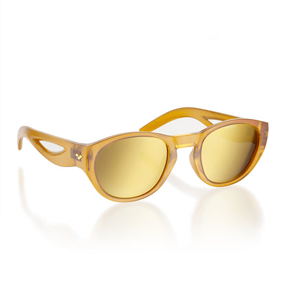 Ninfa#Color_Montatura Amber con Lente Gold Mirror