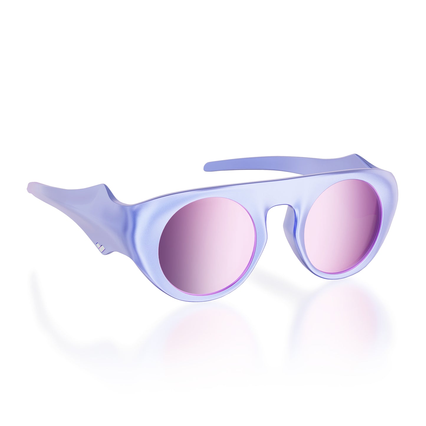 Diamanta#Color_Montatura Galaxy White con Lente Lavender Mirror