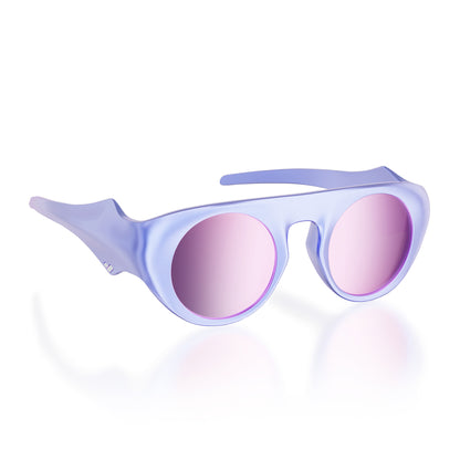 Diamanta#Color_Montatura Galaxy White con Lente Lavender Mirror