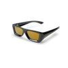 Gloss Black Frame - Gold Mirror Lens