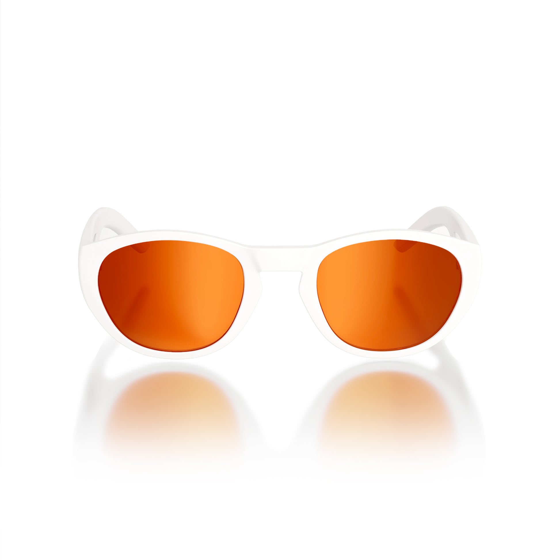 Ninfa#Color_Montatura Gloss White con Lente Red Mirror