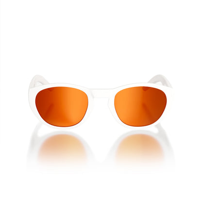 Ninfa#Color_Montatura Gloss White con Lente Red Mirror