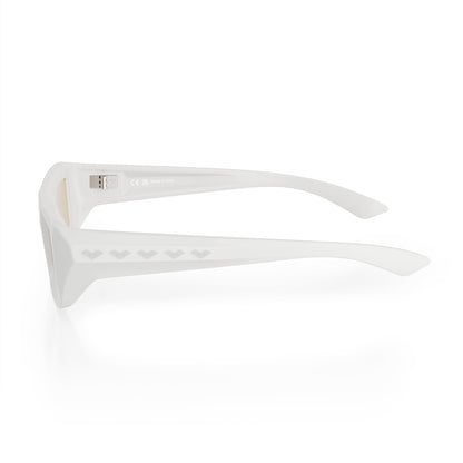 Flywave#Color_Montatura Gloss White con Lente Red Mirror