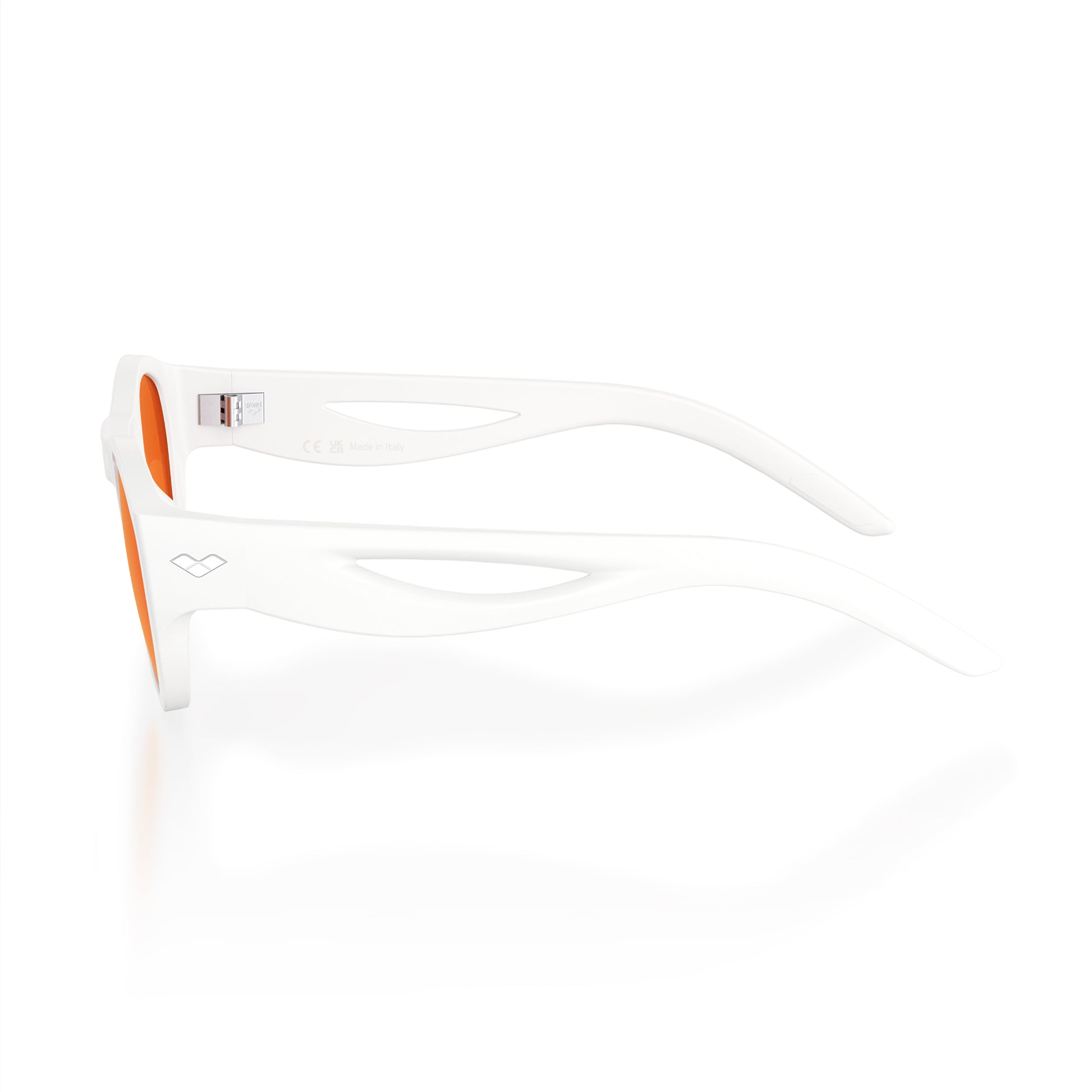 Ninfa#Color_Montatura Gloss White con Lente Red Mirror