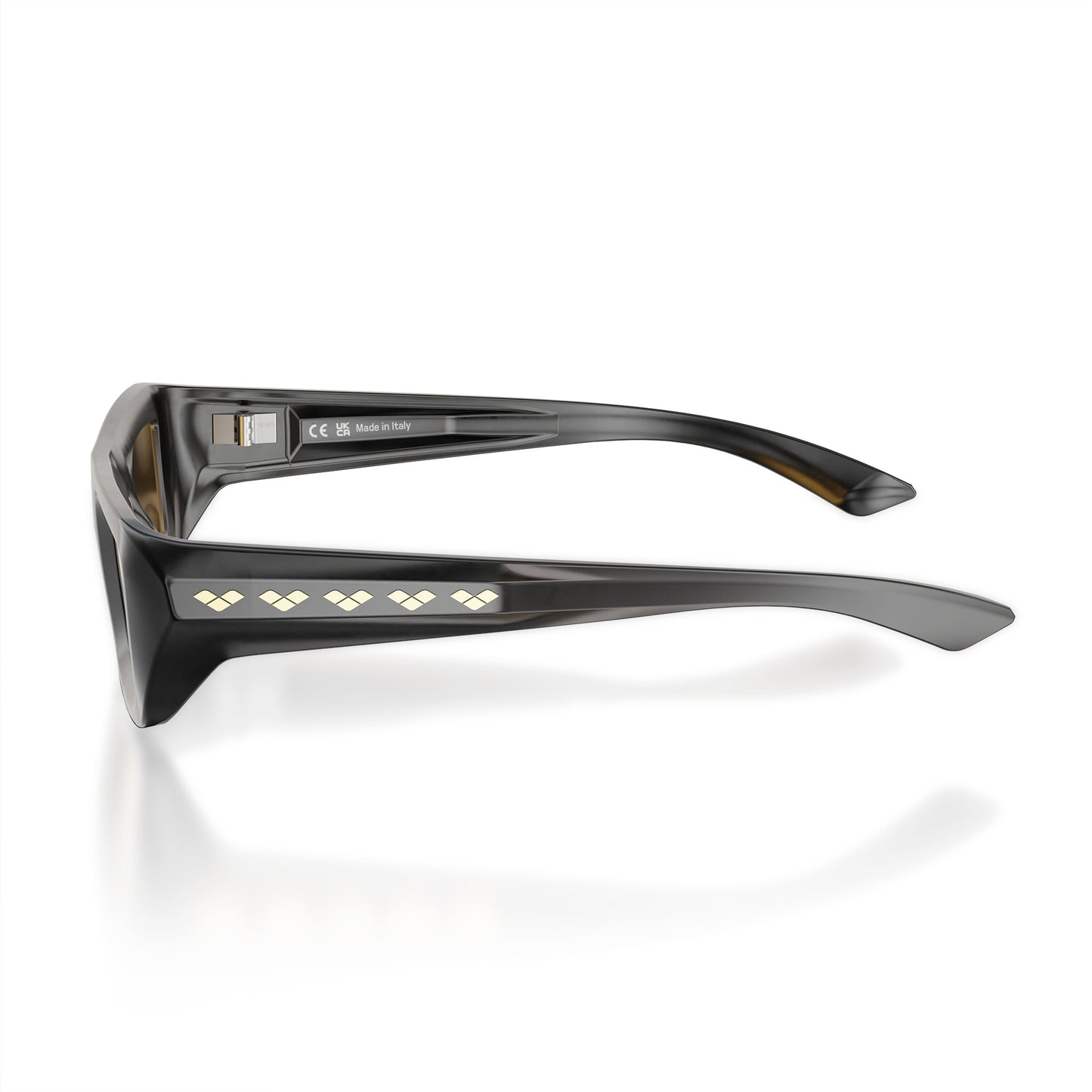 Flywave#Color_Montatura Gloss Black con Lente Gold Mirror