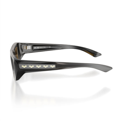 Flywave#Color_Montatura Gloss Black con Lente Gold Mirror