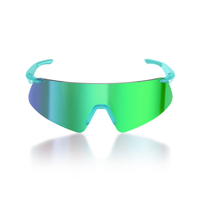 Saetta#Color_Montatura Opaline Teal con Lente Green Mirror