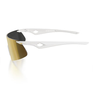 Saetta#Color_Montatura Frozen Silver Surfer con Lente Gold Mirror