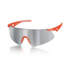 Neon Orange Frame - Silver Mirror Lens