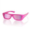 Neon Pink Frame - Lavender Mirror Lens