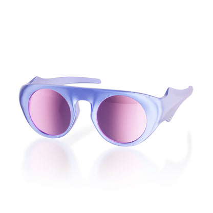 Diamanta#Color_Montatura Galaxy White con Lente Lavender Mirror