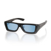 Matte Black Frame - Light Blue Lens