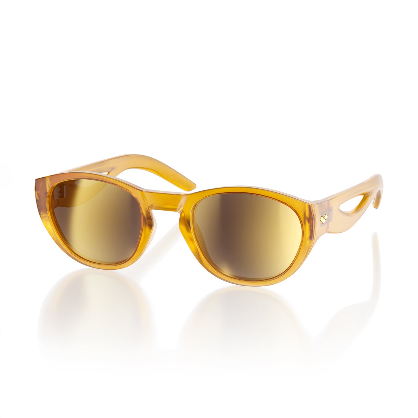 Ninfa#Color_Montatura Amber con Lente Gold Mirror